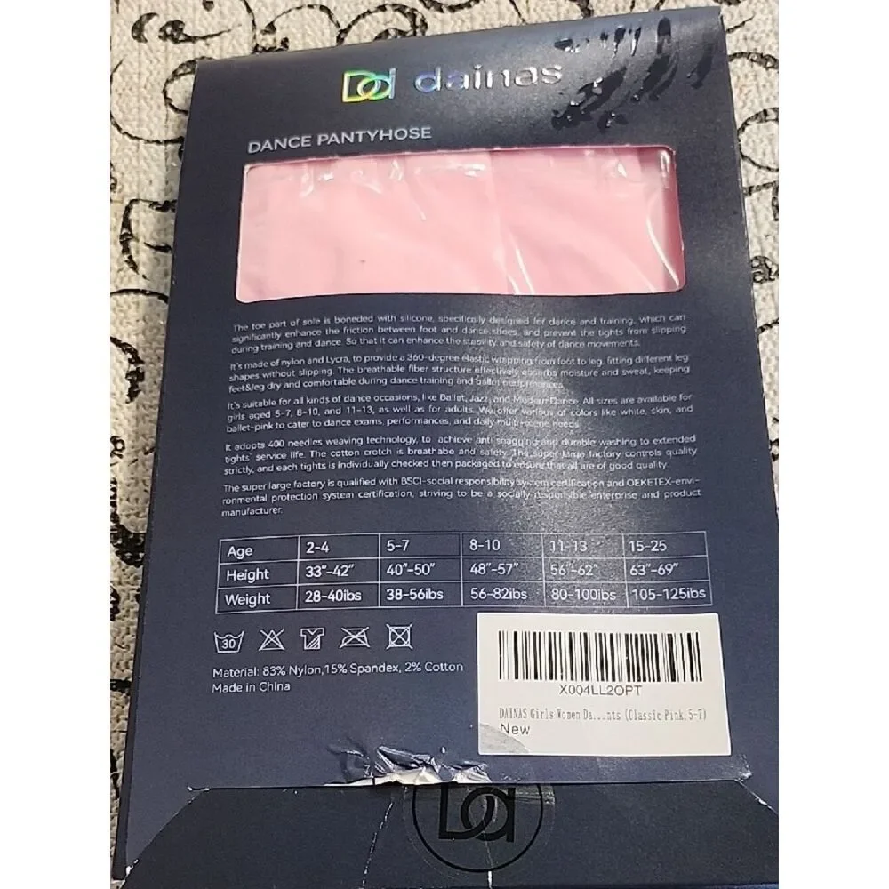 Dance Pantyhose Ballet Tights in White